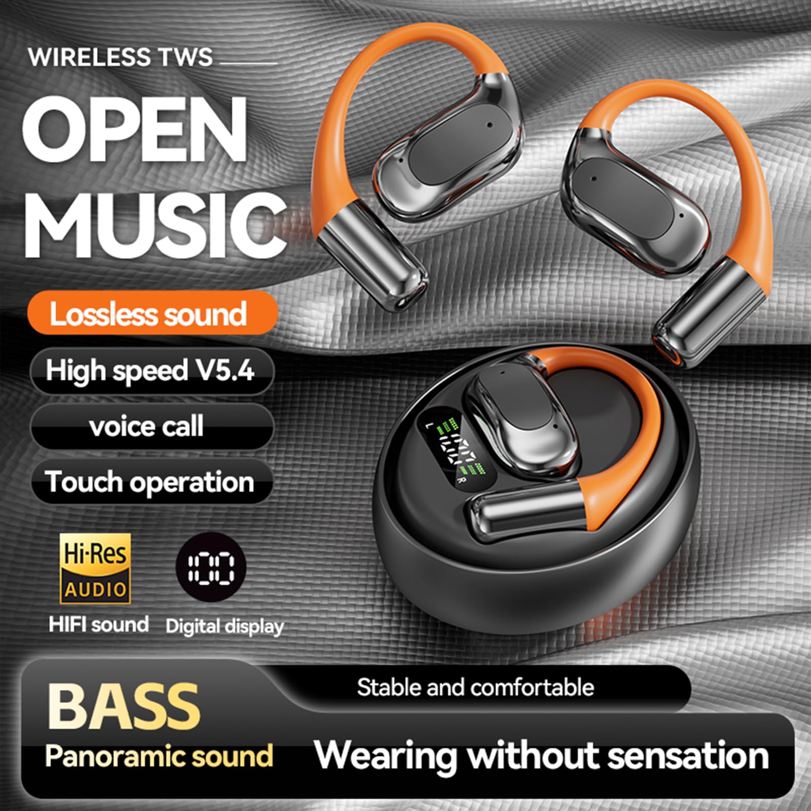 Translation Earbuds Real Time 144 Language 3 in 1 Wireless Bluetooth Headphones Translator Device for iOS and Android
