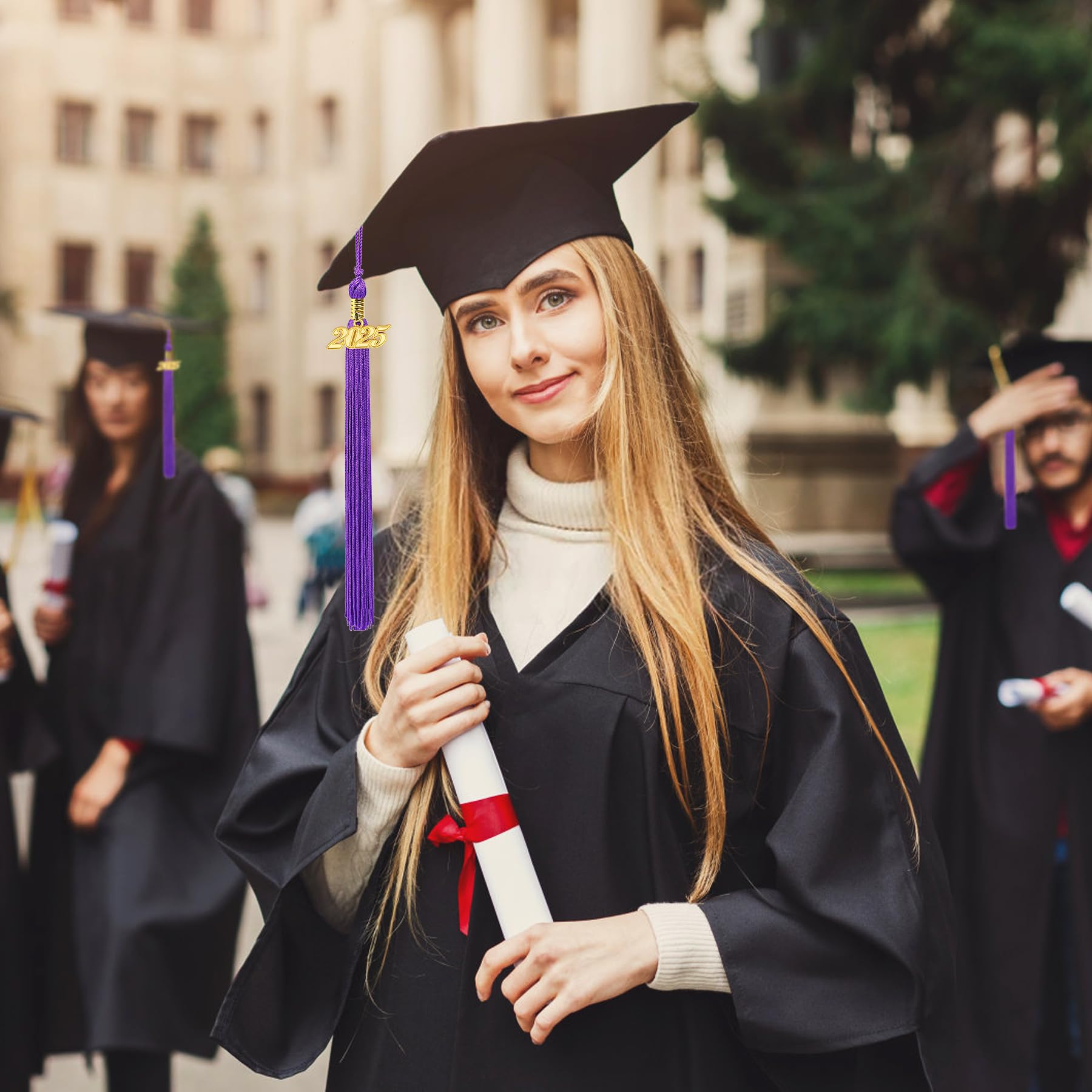 2025 Graduation Tassel,1Pcs Graduation Cap Tassel 2025 Grad Graduation Tassel for 2025 Graduation Ceremonies Accessories (Purple)