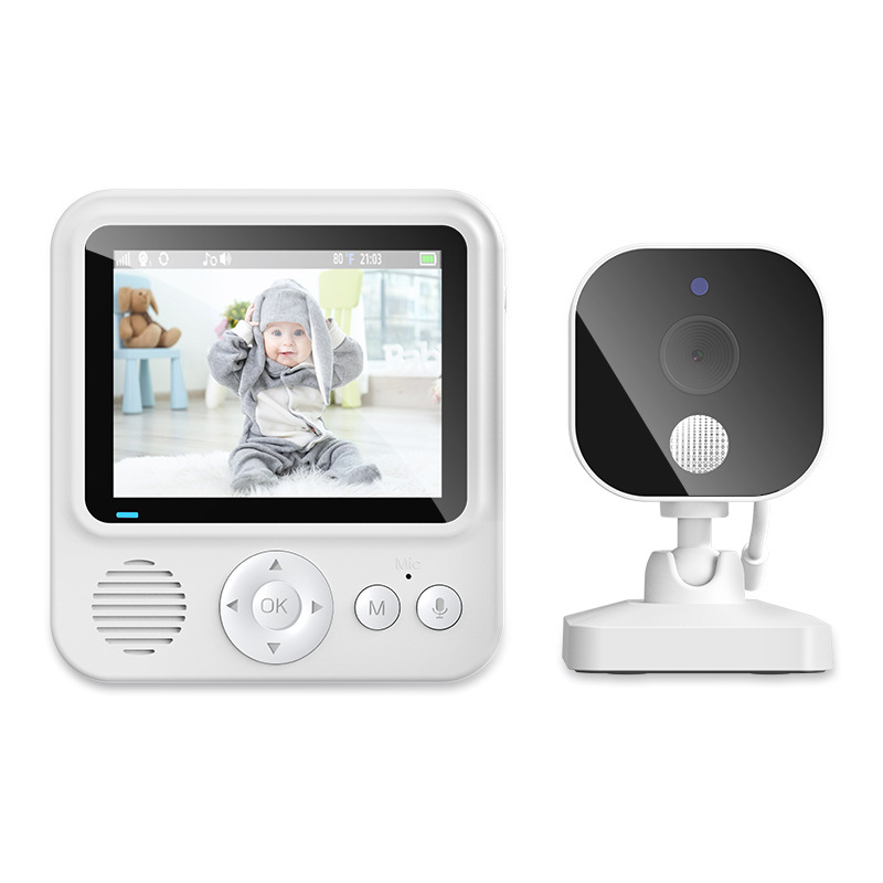 2.8 Inch 1080P Wireless Baby Monitor with Camera,Two-Way Talk Audio Video,IPS Screen,Baby Cry Sound Temp Detection For Babysitter