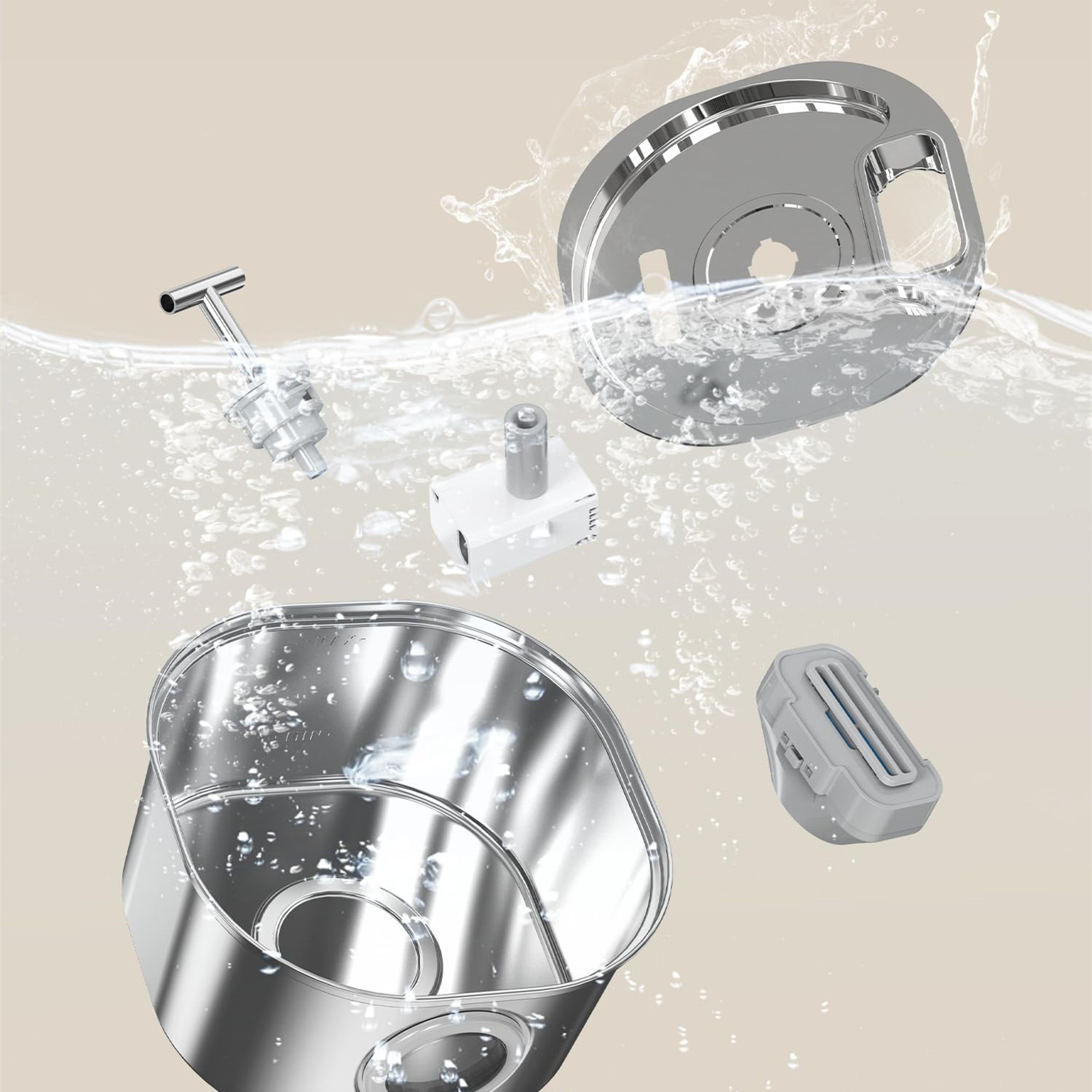 Stainless Steel Pet Wireless  Water Fountain 3.2L 3-Modes Pet Drinking Dispenser Sensoring Fountain with Dual Water Outlet