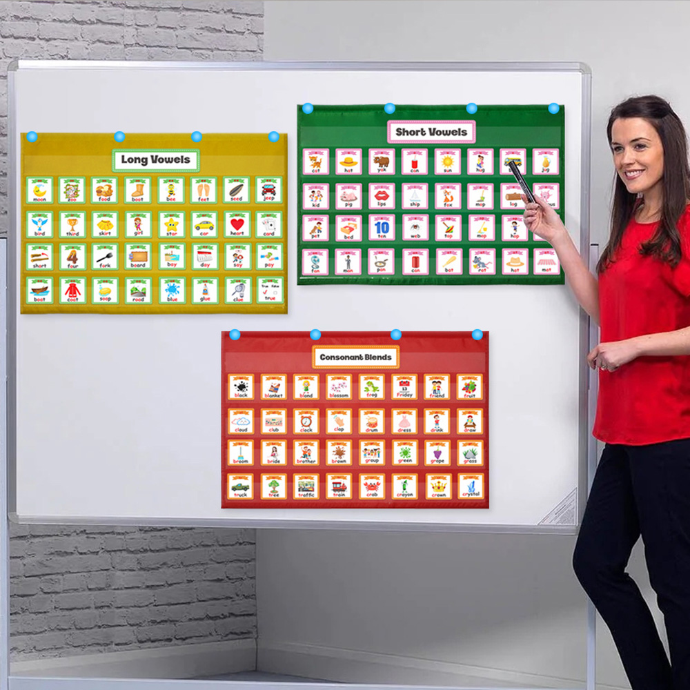 Adjustable Pocket Chart | Multi-Purpose Educational And Organizational Tool