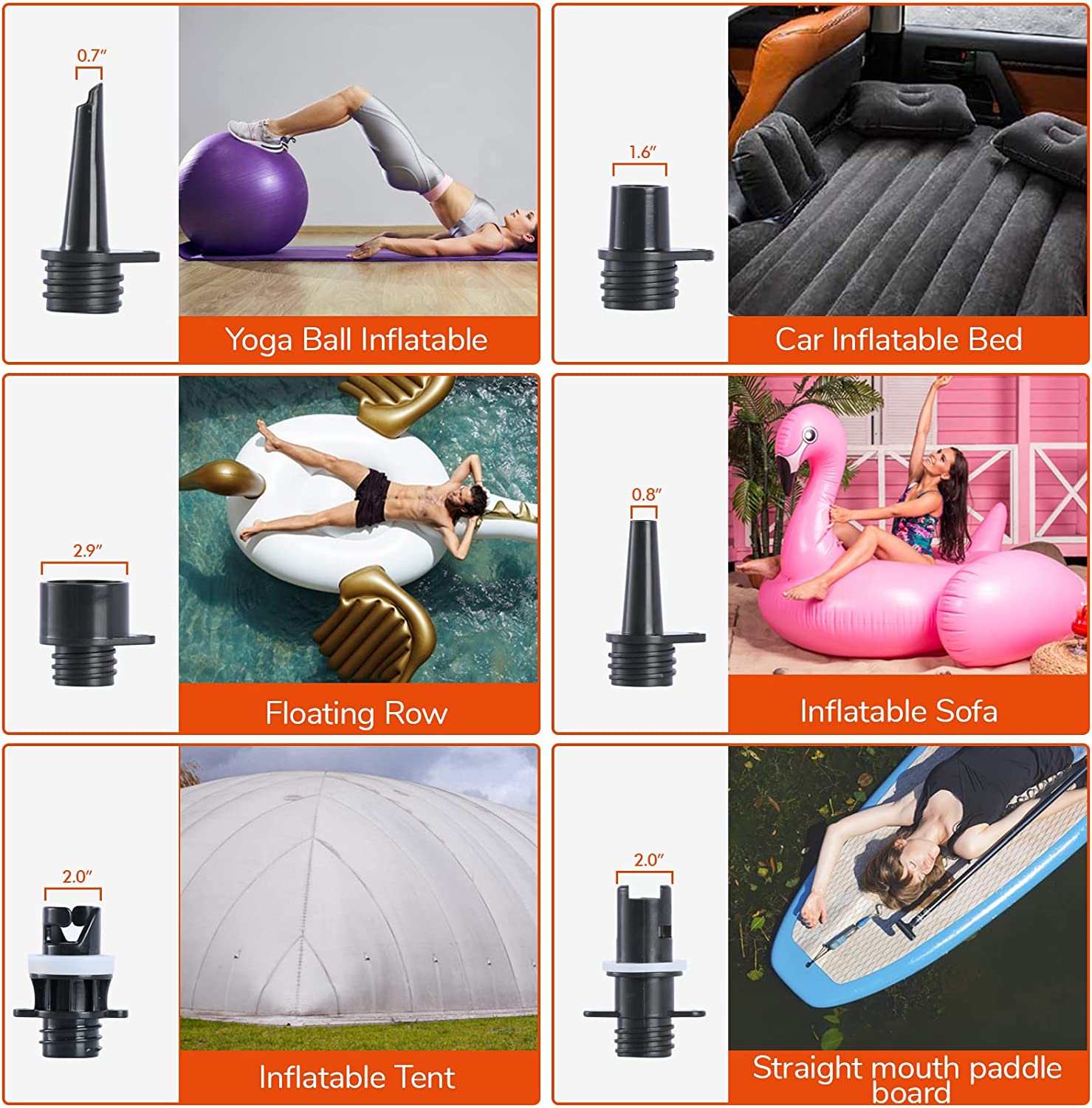 Portable SUP Air Pump, Digital Smart Inflate,Electric SUP Pump for Stand Up Paddle Board Inflatable Tent