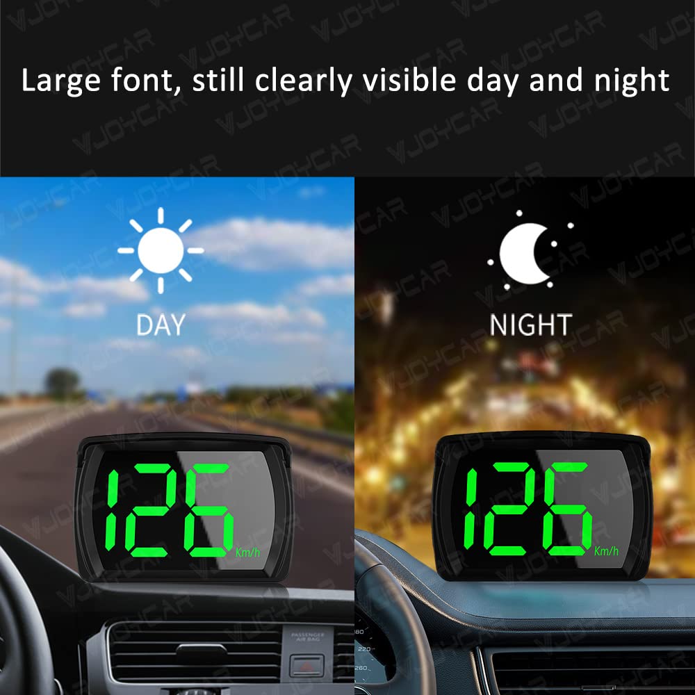 HUD GPS Speedometer Digital Speed Meter Head Up Display for Cars Trucks,USB Cable Install Accurate KMH Speed Updates in 1 KMH