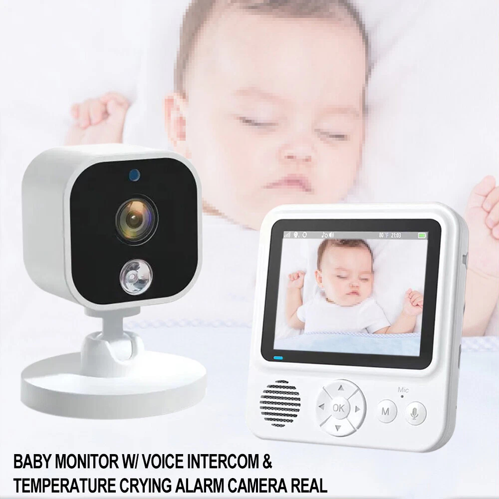 2.8 Inch 1080P Wireless Baby Monitor with Camera,Two-Way Talk Audio Video,IPS Screen,Baby Cry Sound Temp Detection For Babysitter