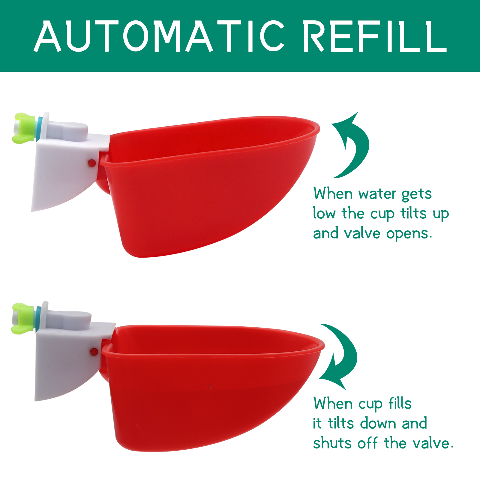 Automatic Goose Duck Drinking Chicken Water Bowl Water Cup Water Bowl Farm Poultry Aquer Bowls Drinking Water Dispenser