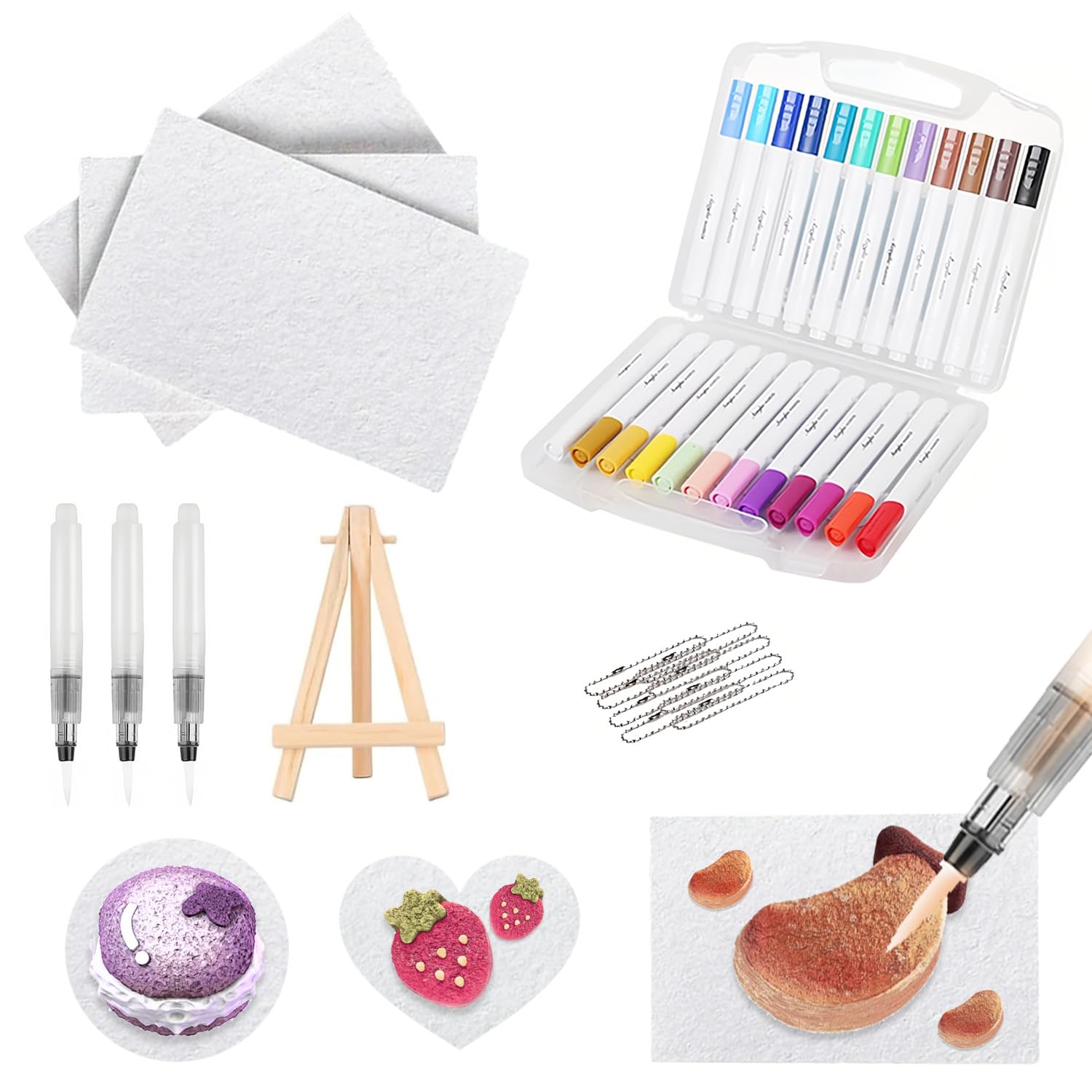 Magic Foam Texture Painting Kit,Magic Puffy Paint,3D Drawing Canvas Painting Kit,Bubble Drawing Pens For DIY Art Supplies, Painting??Shape Rectangle