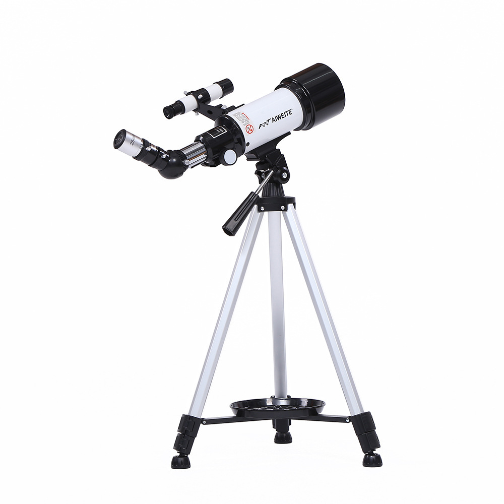 Astronomical Telescope 70mm Aperture 120 Zoom AZ Mount FMC Green Film Optics Portable Tripod Phone Adapter Red Dot Star Finder Christmas Birthday Kids Gift