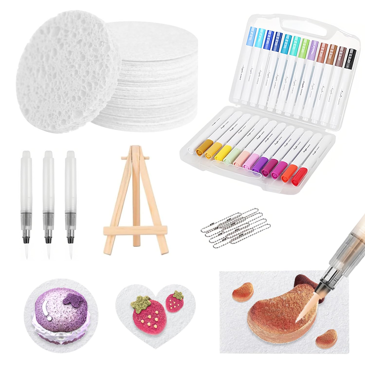 Magic Foam Texture Painting Kit,Magic Puffy Paint,3D Drawing Canvas Painting Kit,Bubble Drawing Pens For DIY Art Supplies, Painting??Shape Round