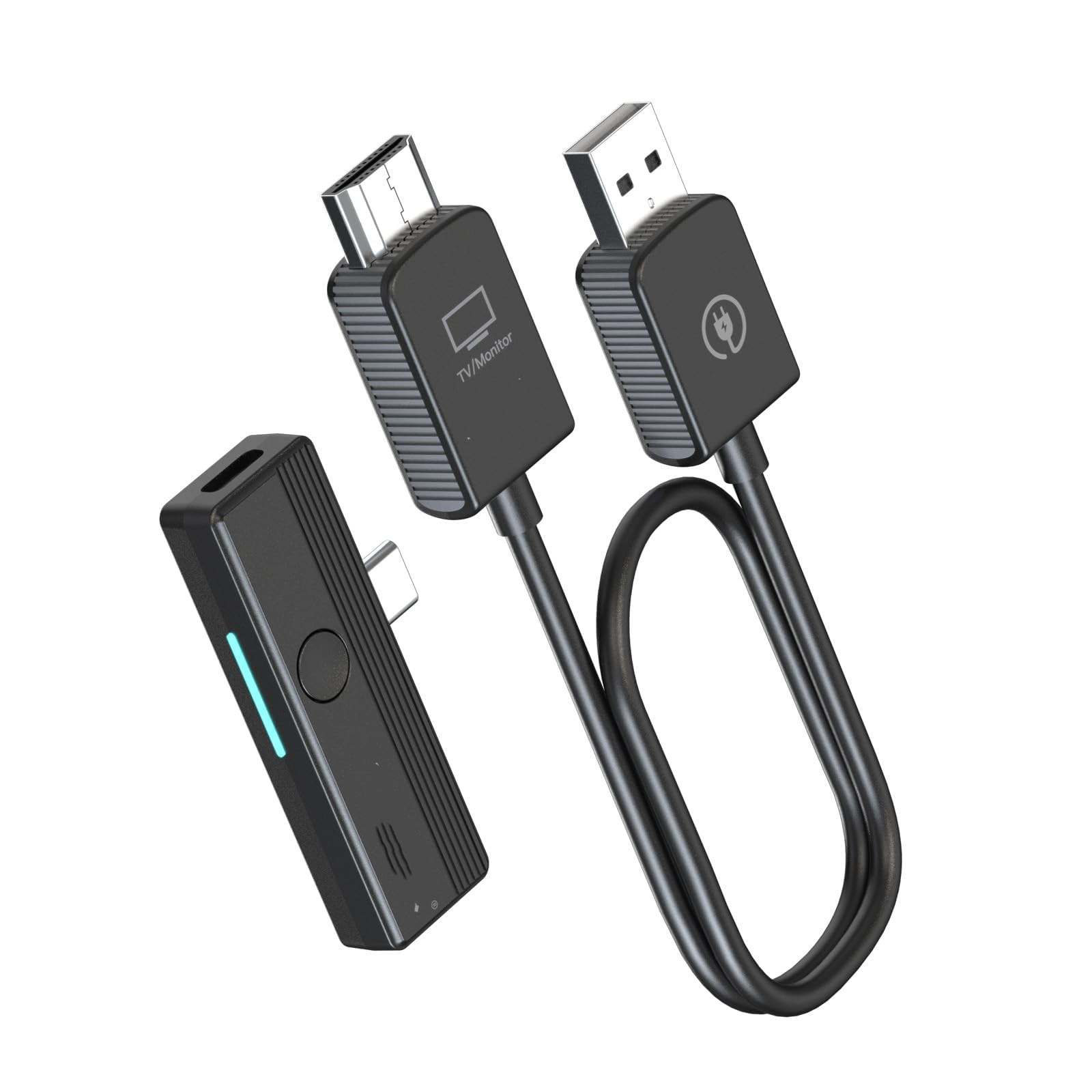Wireless HDMI Transmitter Receiver Portable Extender with 2.4G 5GHz Connection,Plug Play for Laptop PC TV Projector