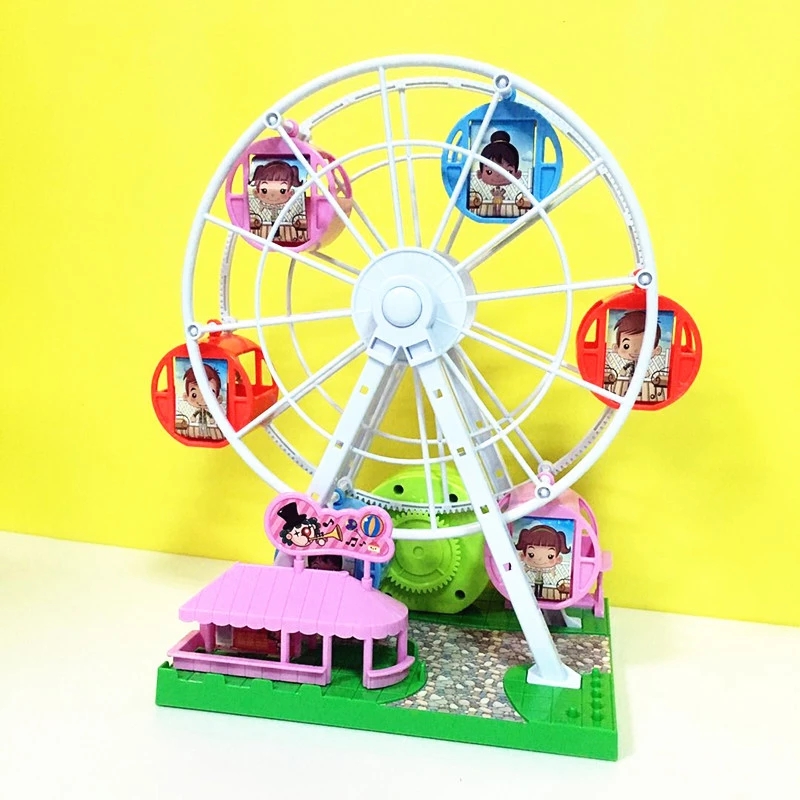Rotating Ferris Wheel Creative Music Box Toy Playground Dollhouse For Kid Best Education Toy Gifts
