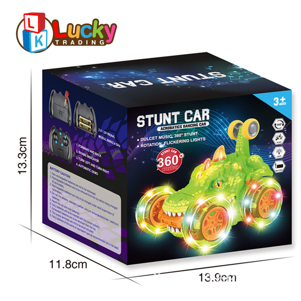 9718 Remote Control Car, 360 Degree Rotating 2.4GHz Fast Stunt RC Cars Lights Off Road RC Crawlers Toys for Kids Birthday Christmas Stocking Stuffer Gifts