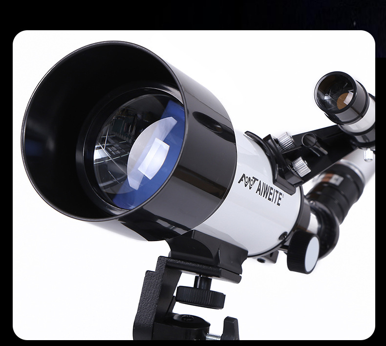 Astronomical Telescope 70mm Aperture 120 Zoom AZ Mount FMC Green Film Optics Portable Tripod Phone Adapter Red Dot Star Finder Christmas Birthday Kids Gift