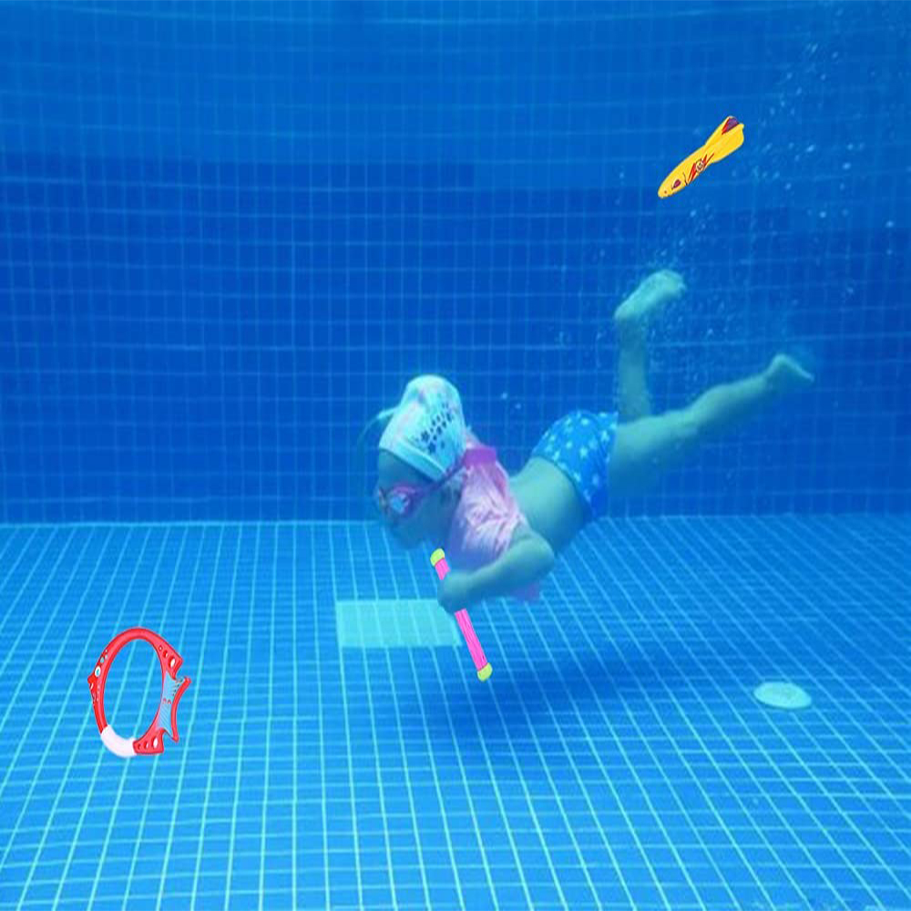 Pool Toy, Shark Torpedo Sharks Underwater Swimming Toy, Pack of 4