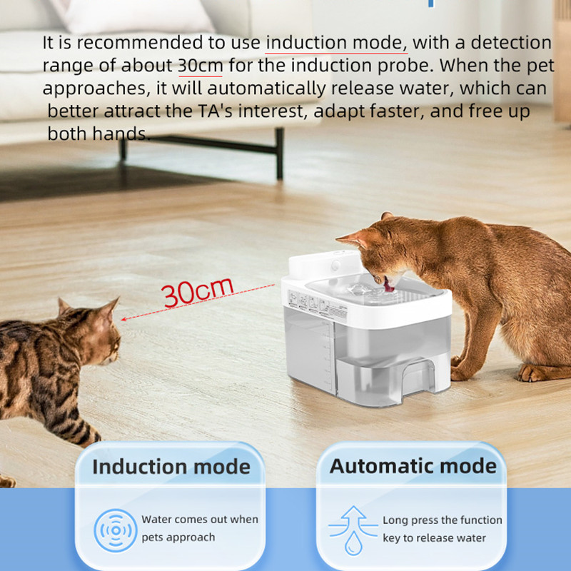 Pet Water Dispenser Automatic Fountain Induction APP Control Cat Water Dispenser Large 3L Pet Clean Sewage Separation