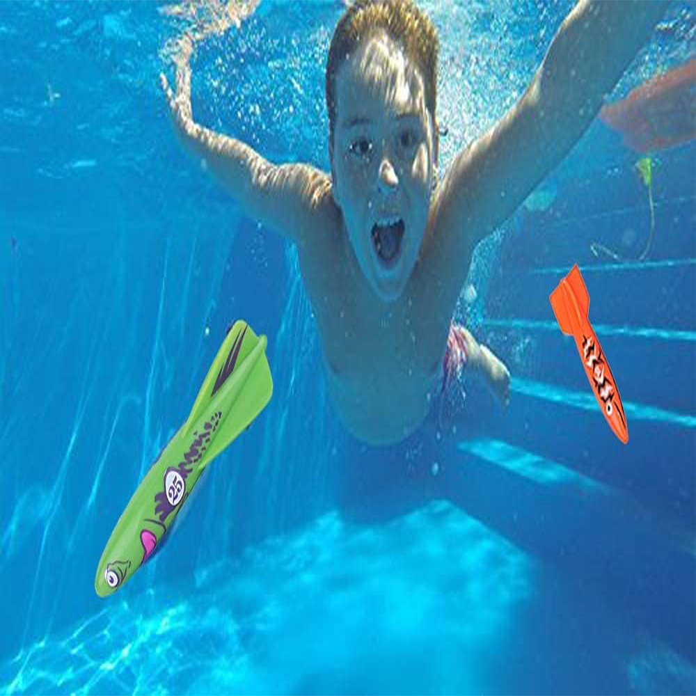 Pool Toy, Shark Torpedo Sharks Underwater Swimming Toy, Pack of 4