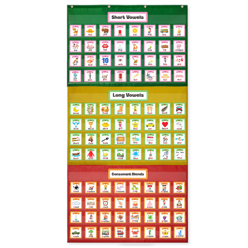 Adjustable Pocket Chart | Multi-Purpose Educational And Organizational Tool