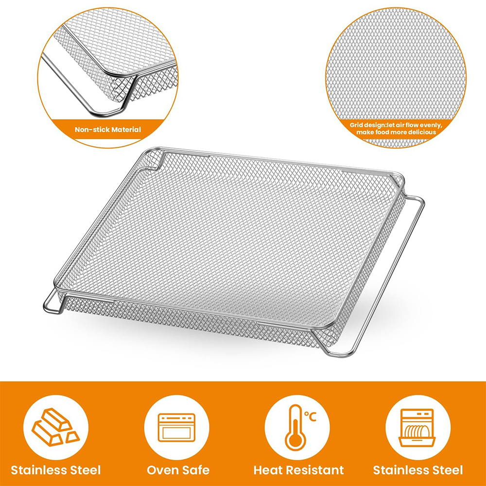 Ninja Foodi Replacement Air Fryer Oven Basket, Original Replacement Baking Trays for NINJA DT201 DT251 Foodi Digital Air Fryer Oven