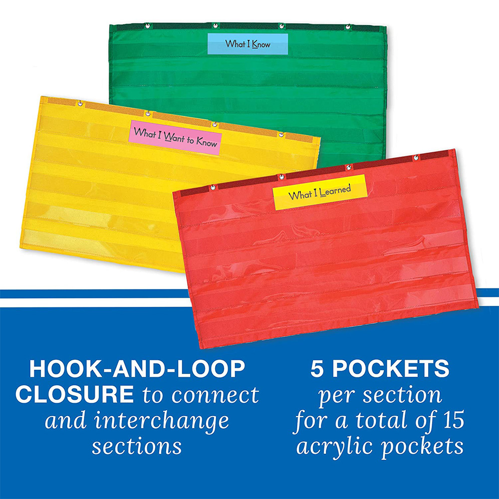 Adjustable Pocket Chart | Multi-Purpose Educational And Organizational Tool