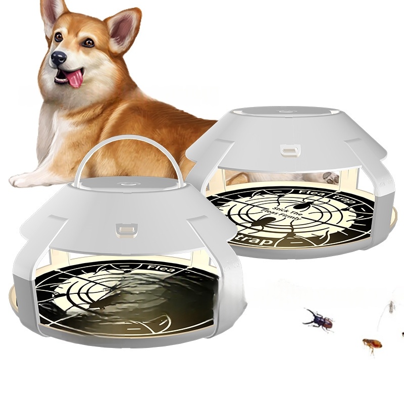 Flea Traps for Inside Your Home with Light,Flea Light Trap for Bug USB Charing Insect Pest Control Traps for Kitchen,Living Room,Balcony and Bedroom