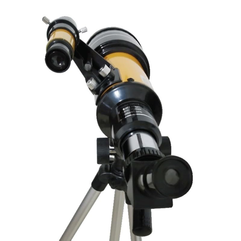 70mm Aperture 100mm Focal Length 15-150x Magnification Telescope with Multi-Layer Broadband Coating Extendable Tripod Christmas Birthday Kids Gift