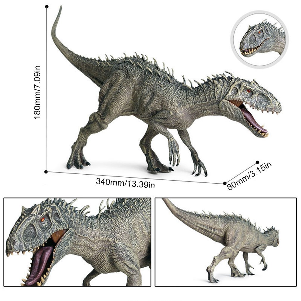Action Figures Indominus Rex Open Mouth Savage Tyrannosaurus Dinosaur World Animals Model Play Toy Collectible Prehistoric Adventure Display Jurassic Fun Gift Kids