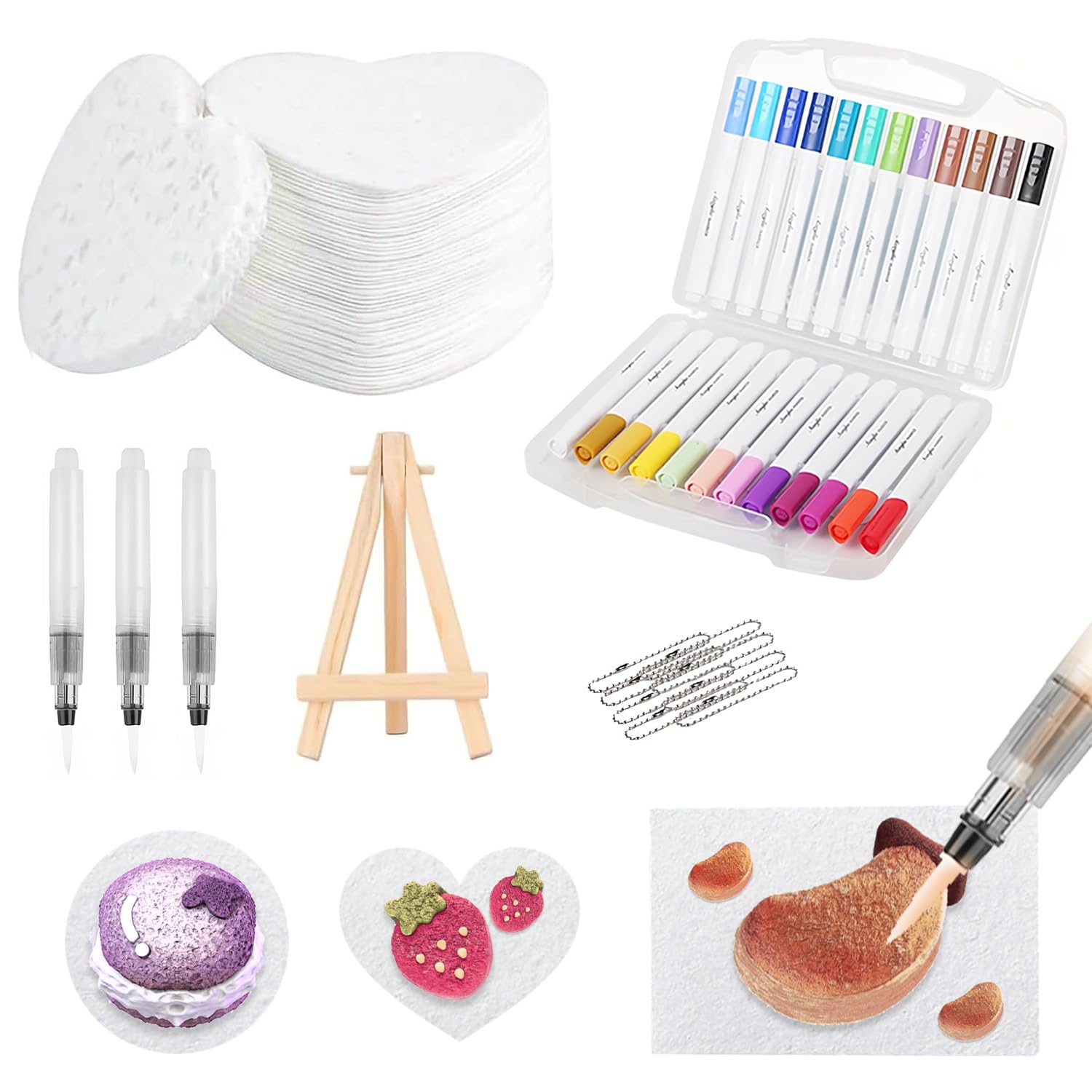 Magic Foam Texture Painting Kit,Magic Puffy Paint,3D Drawing Canvas Painting Kit,Bubble Drawing Pens For DIY Art Supplies, Painting??Shape Love