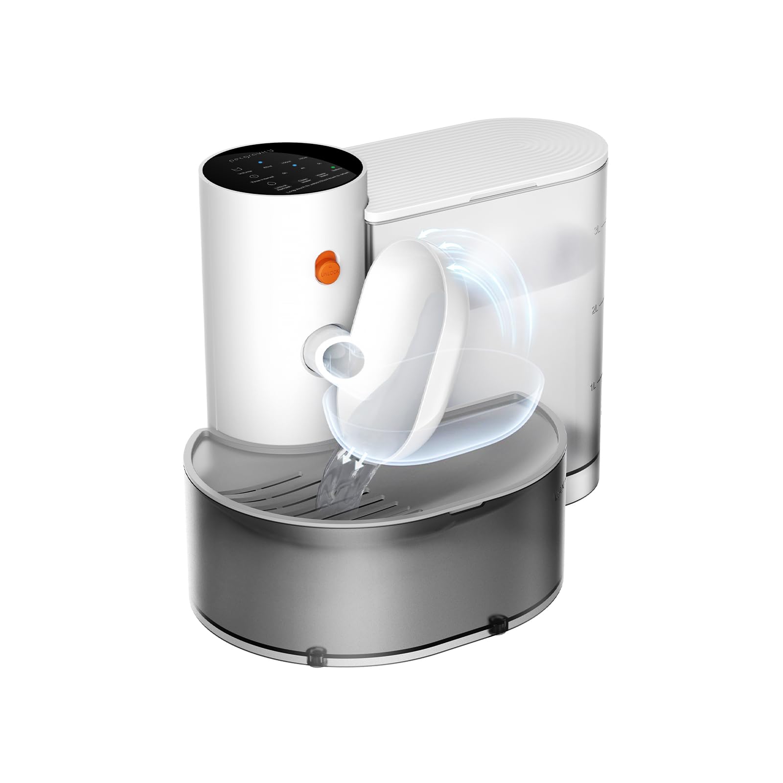 Automatic Pet Fountain 3L Wireless Rechargeable Water Dispenser Dogs Cats Anti Accidental Touch Large Smart Quiet Hygienic Drinking Bowl