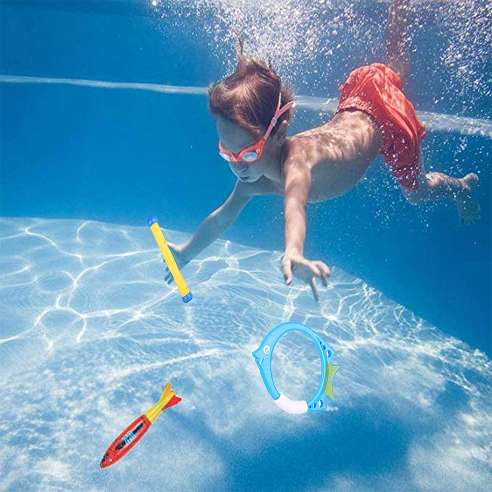 Pool Toy, Shark Torpedo Sharks Underwater Swimming Toy, Pack of 4