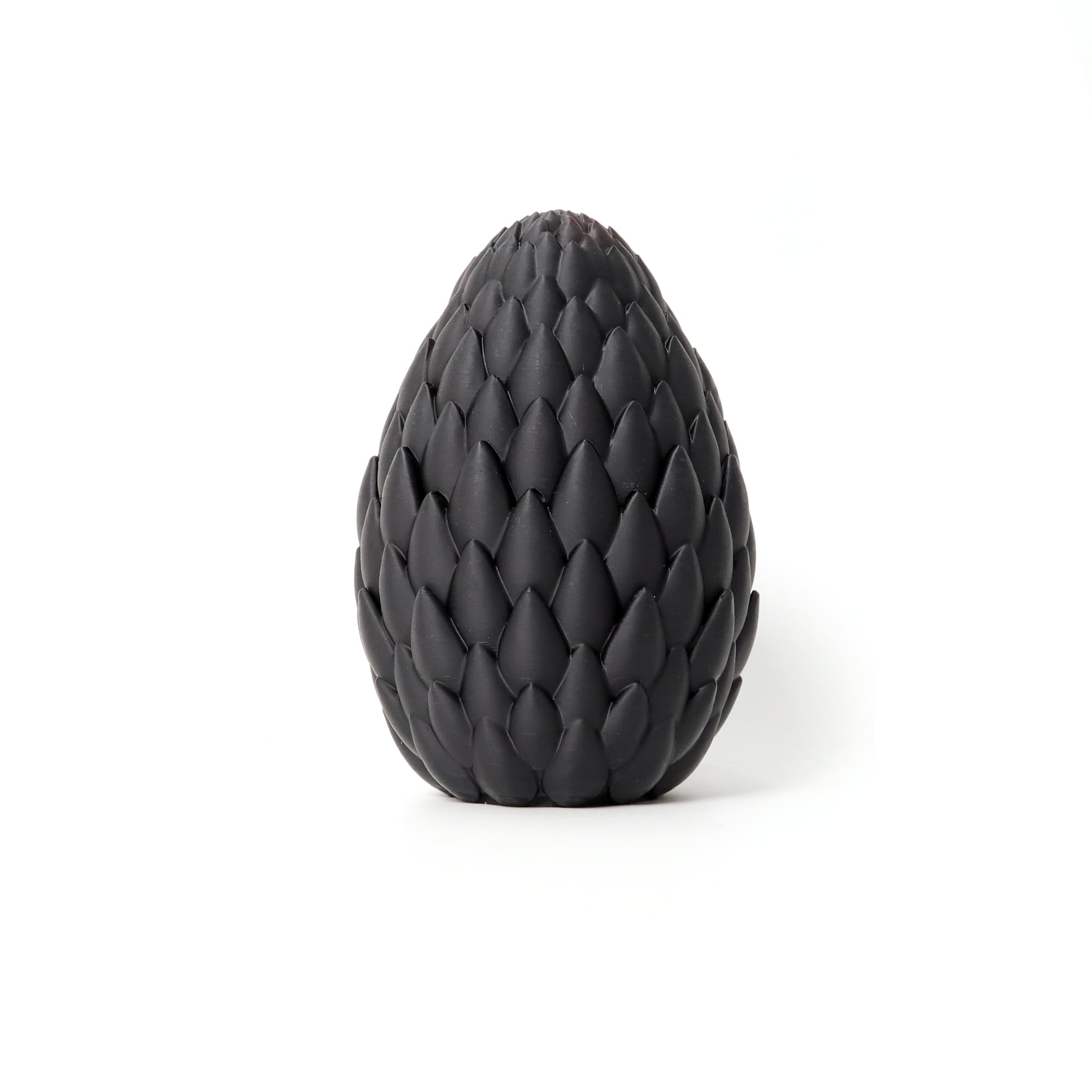 3D Dragon Egg Easter Egg with Flexible Dragon Inside,Large 3D Printed Gift,Figurine Decor,Executive Desk Toy,Black