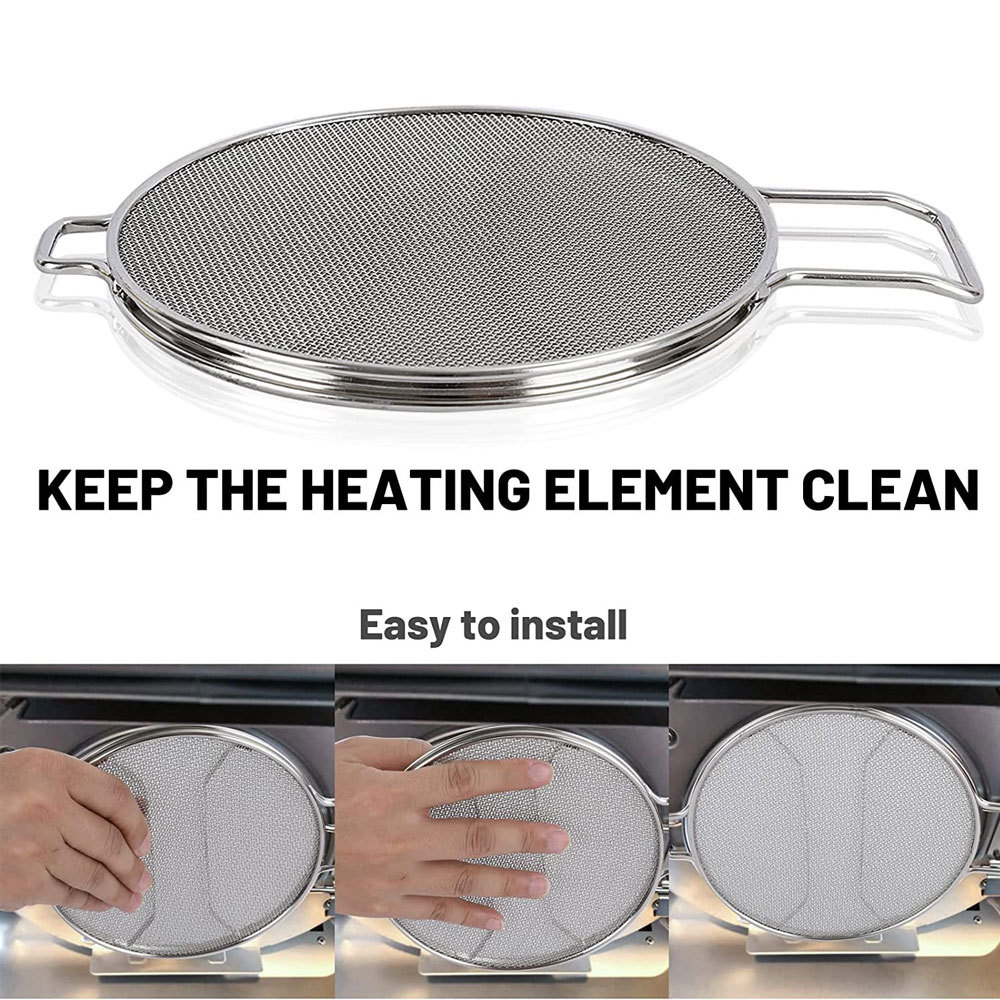 Stainless Steel Splatter Shield for Ninja Foodi IG651, Air Fryer Accessories for Ninja Foodi Smart XL Pro 7 in 1 Indoor Grill