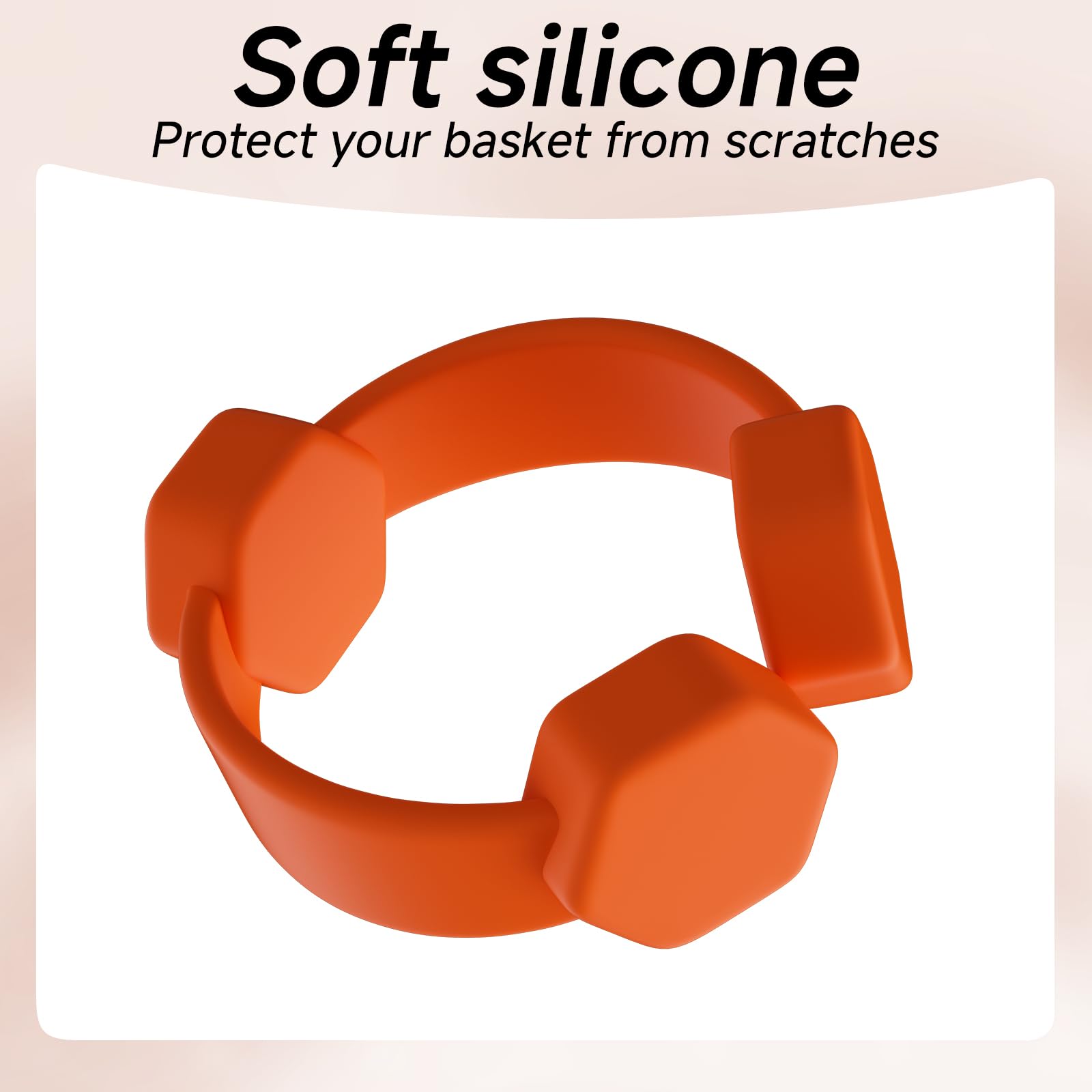 Air Fryer Magnet Silicone Buckle for Holding Down Air Fryer Parchment Paper,Lock Disposable Liners Safely & Prevent Paper to Burn,Orange,4 Set