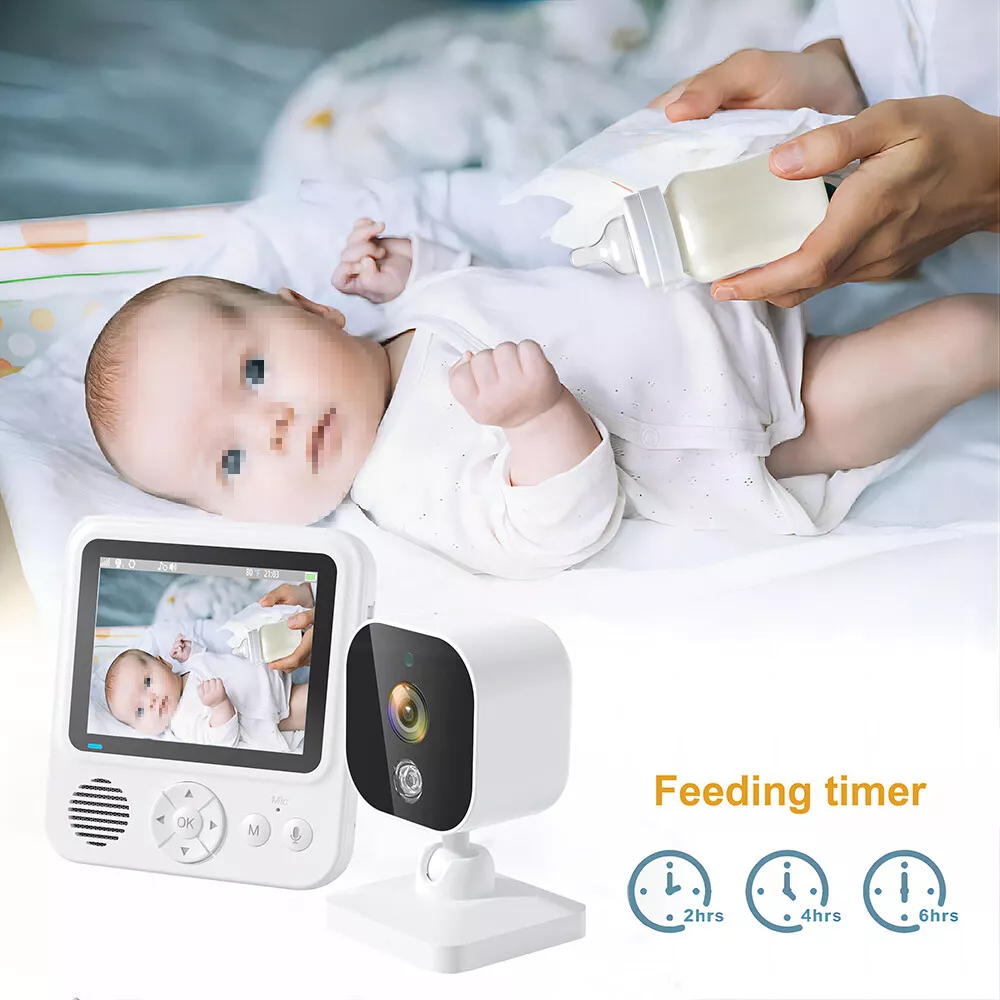 2.8 Inch 1080P Wireless Baby Monitor with Camera,Two-Way Talk Audio Video,IPS Screen,Baby Cry Sound Temp Detection For Babysitter