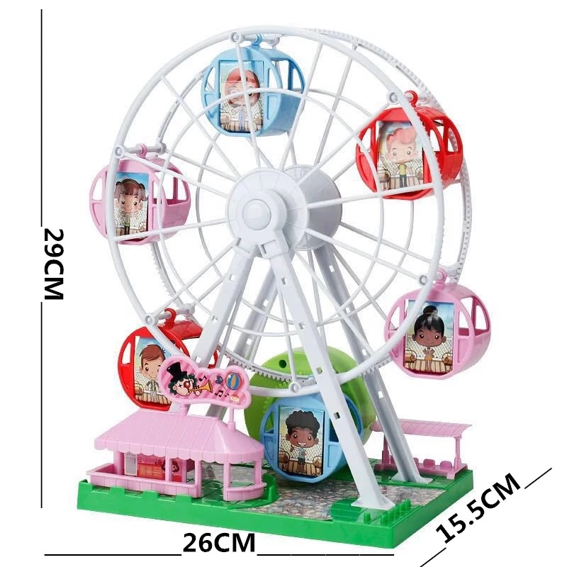Rotating Ferris Wheel Creative Music Box Toy Playground Dollhouse For Kid Best Education Toy Gifts