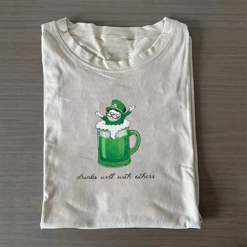 Drinks Well With Others St Patrick's Day T-shirt