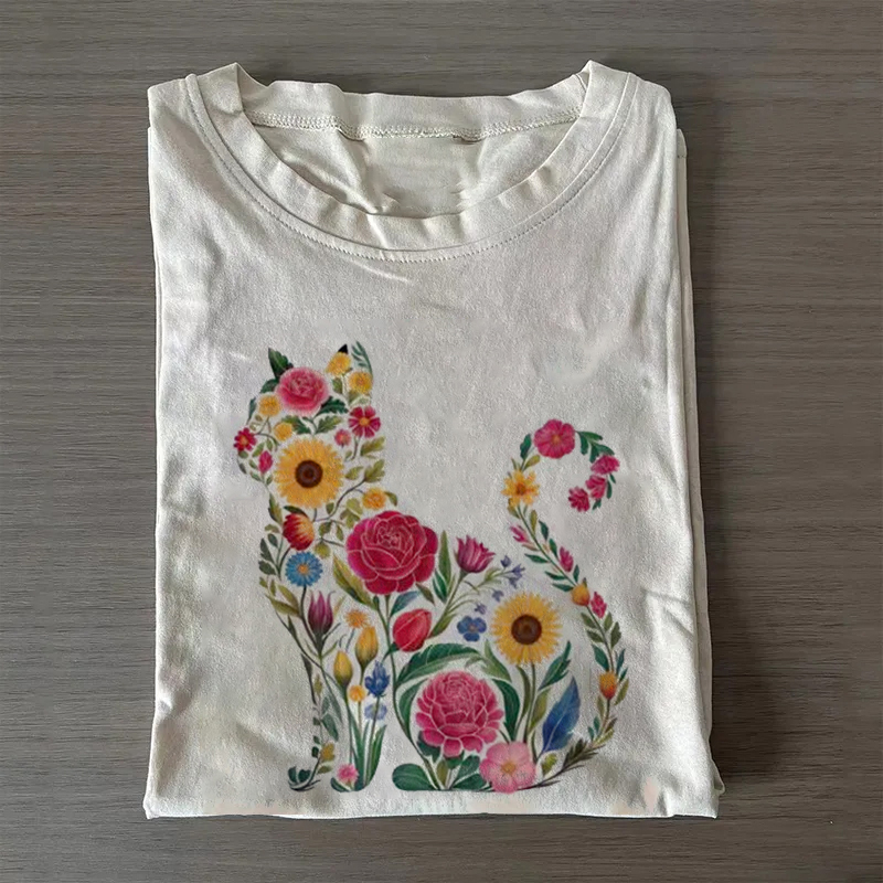 Wildflower Cat T-shirt