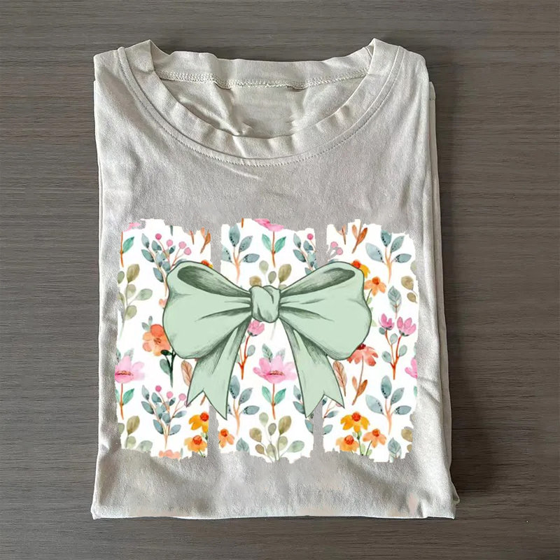 Floral Coquette Bow T-shirt
