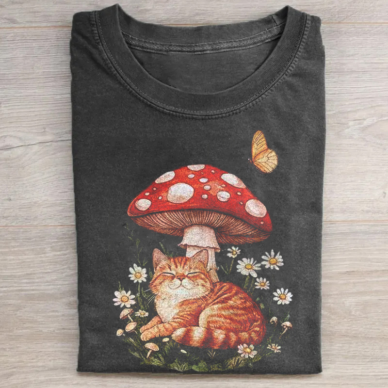 Cat Mushroom T-shirt