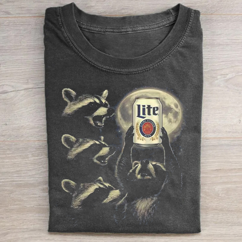 Funny Raccoon Beer T-shirt
