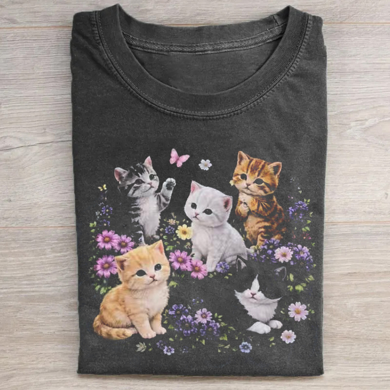 Cute Kitten Graphic T-shirt
