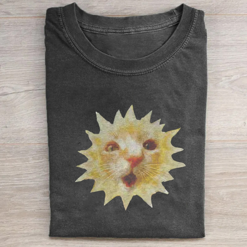 Sun Cat Meme T-shirt