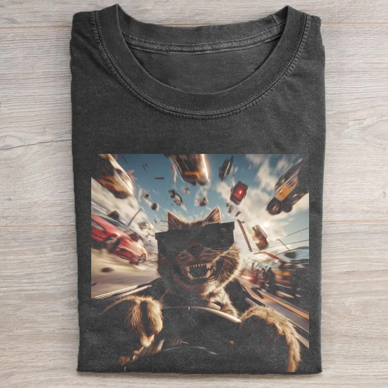 Funny Cat Graphics T-shirt