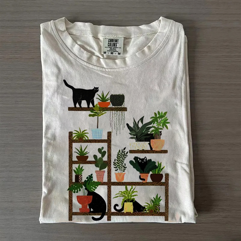 Cats and Plants T-shirt