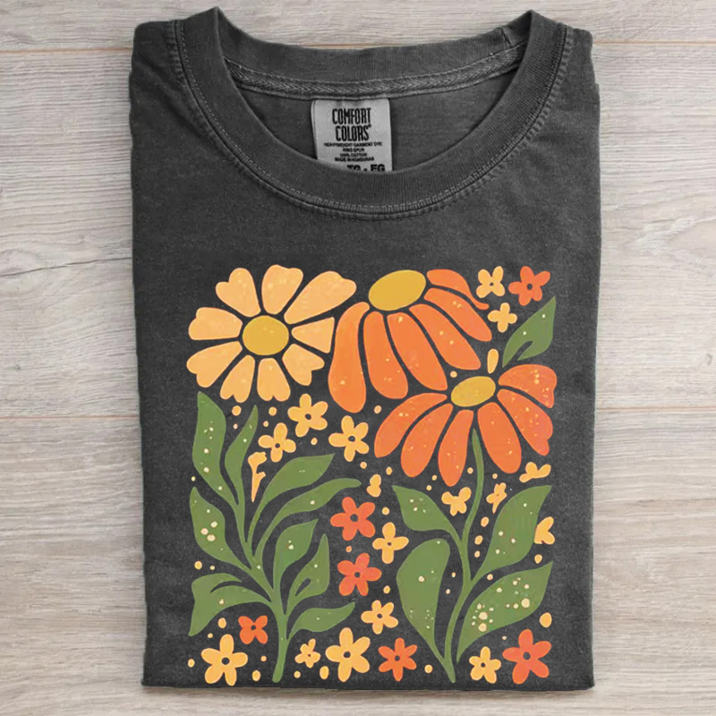 Boho Daisy Flower T-shirt