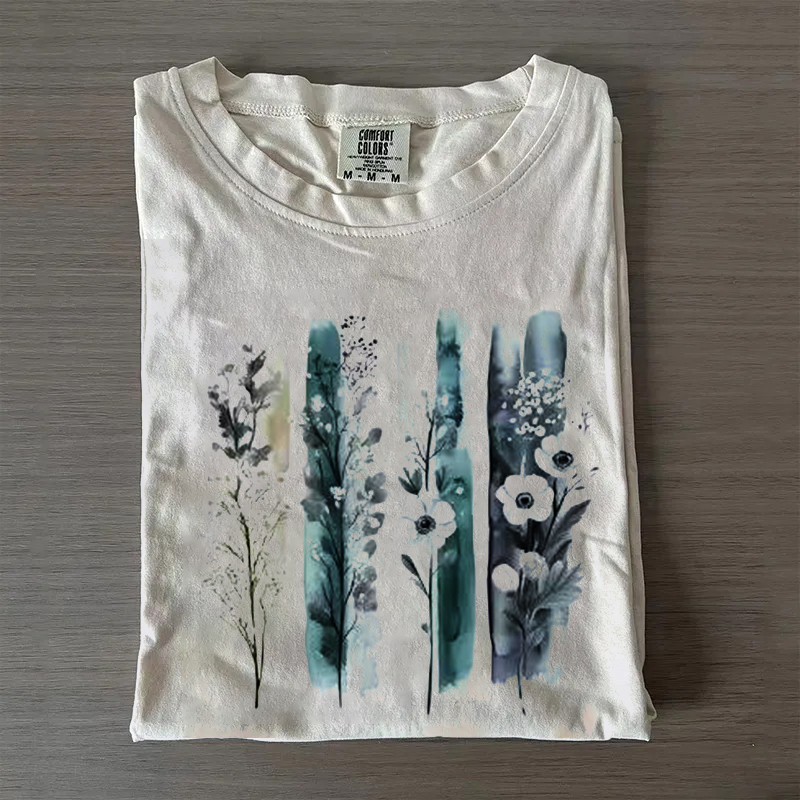 Floral Brush Strokes T-shirt