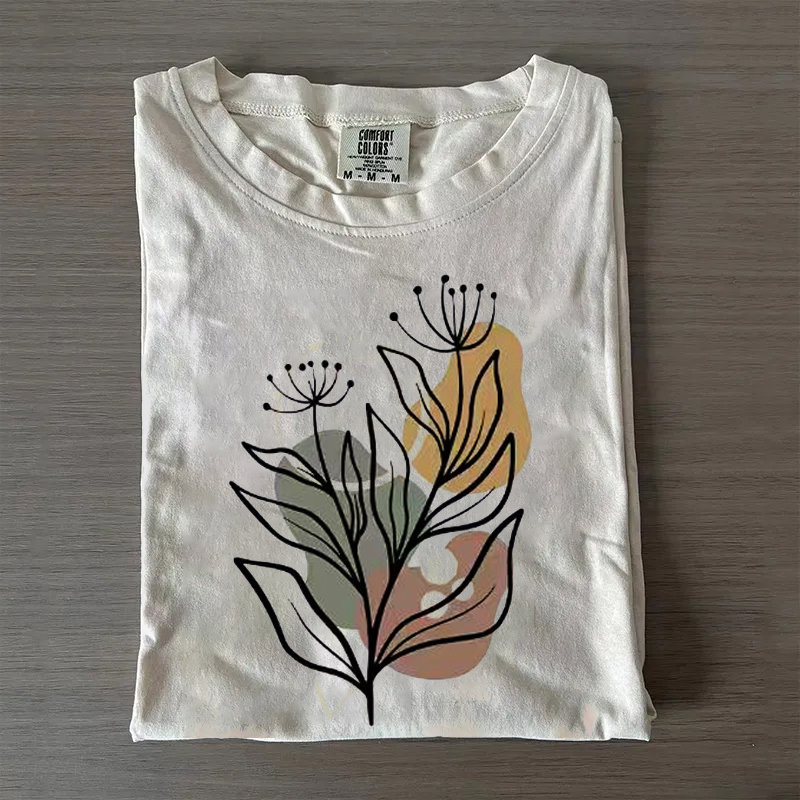 Abstract Floral T-shirt