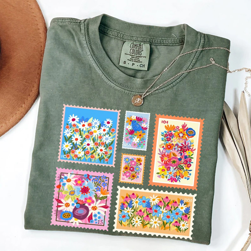 Floral Stamp T-shirt