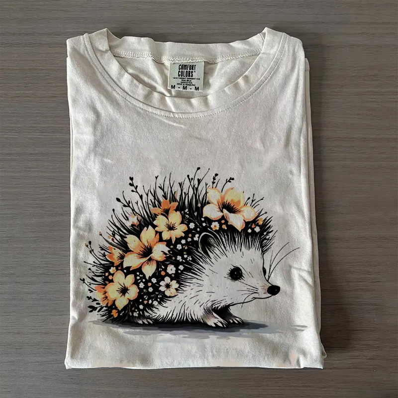 Floral Hedgehog T-shirt