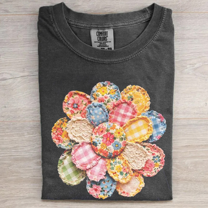 Floral Daisy T-shirt Print Only — Not a Patch
