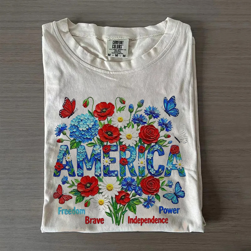 Patriotic Flower T-shirt