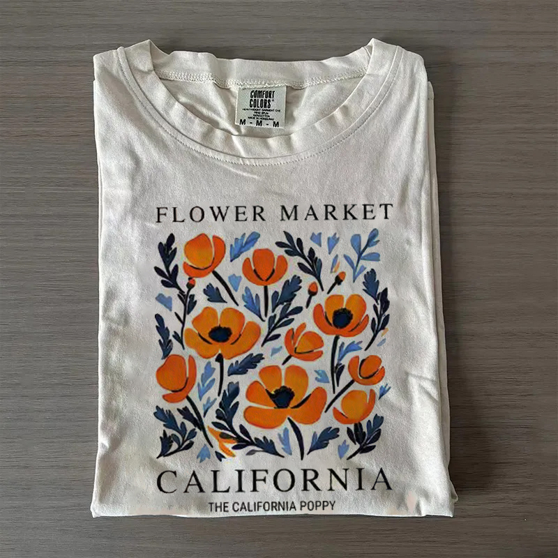 Flower Market California T-shirt